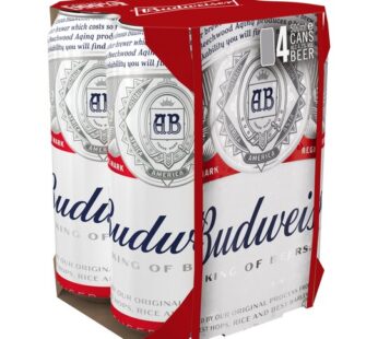 budweiser 440ml x 4 pack