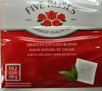 five roses 250g, 102 tagless teabags