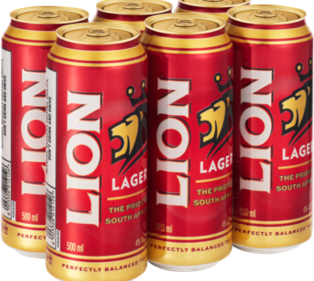 lion lager cans 500ml x 6 pack