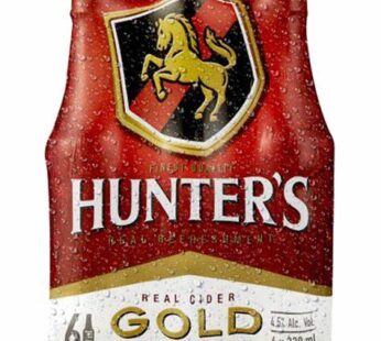 Hunters gold 330ml bottles x 6 pack