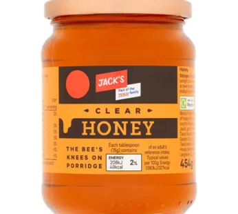 Jack’s clear honey 340g