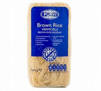 Purvi Brown Rice Vermicelli Noodles Gluten-Free 200g