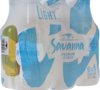 Savanna lite 340ml x 6 pack