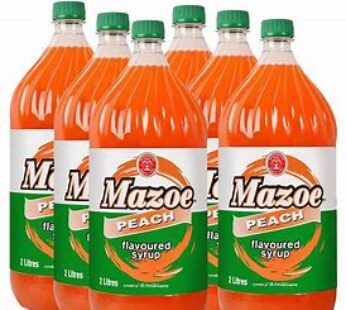 Mazoe peach 6x2L